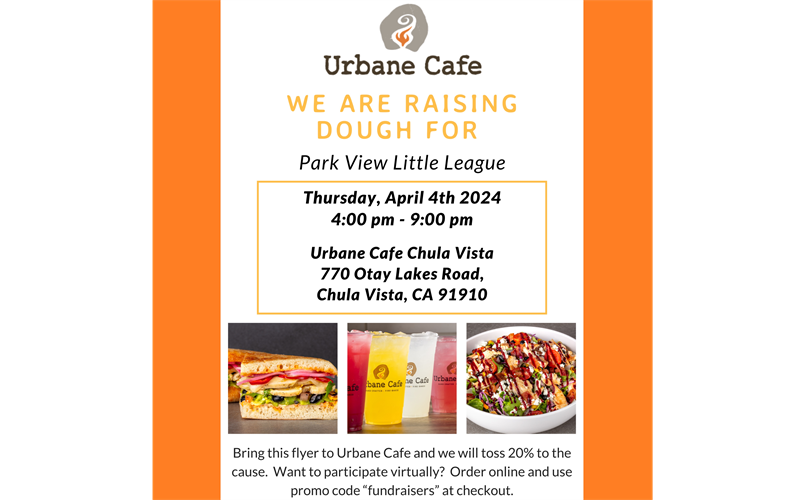 PV Fundraiser - Urbane Cafe
