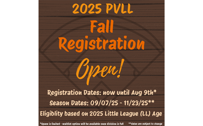 Fall Season Registration - OPEN