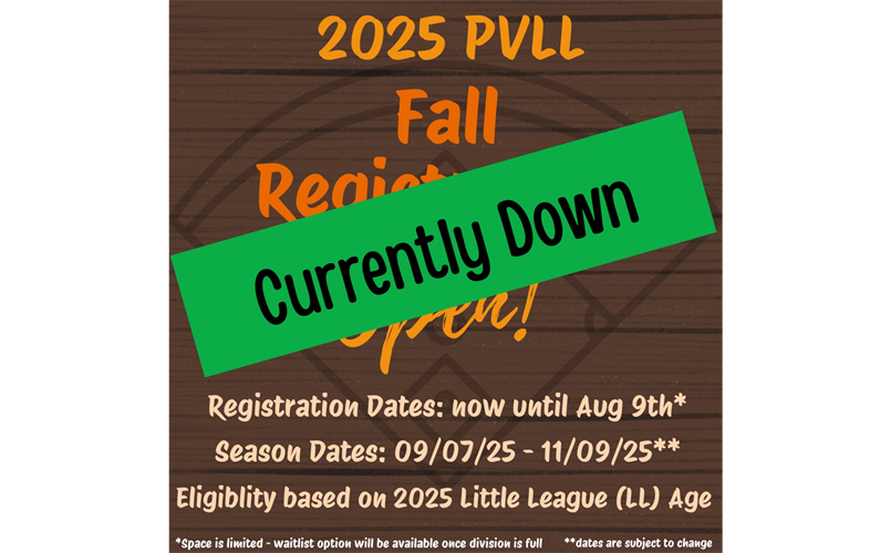 Fall Season Registration - OPEN