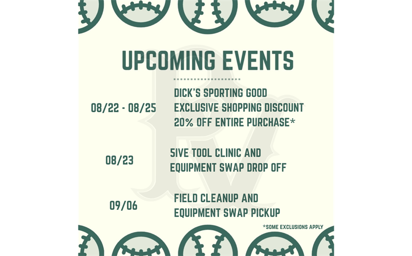 Upcoming Fall Dates