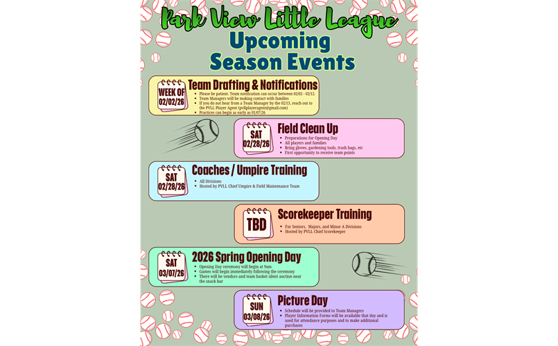 2026 Spring - Upcoming Events